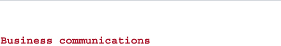 Business communications