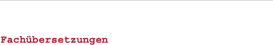 Fachübersetzung